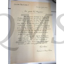 Brief mit Umslag Schwester gefallener Soldat 1944 (Letter to sister of fallen brother asking for info)
