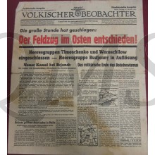 Zeitung Volkischer Beobachter 10 okt 1941 Norddeutsche Ausgabe