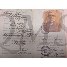 Personals ausweiss fùr Ruhrgebiet (Pass for Allied occupation of the Rhineland)