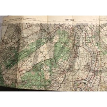 Military map HATTEM sheet 27  1940 (Landkaar HATTEM 1940 brits leger)