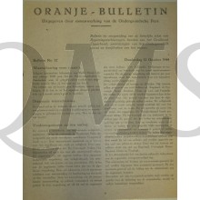 Krant Oranje Bulletin No 12  12 okt 1944