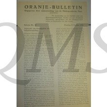 Krant Oranje Bulletin No 20 ,  31 okt 1944