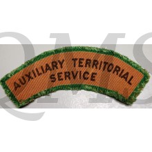 Shoulder title A.T.S. (Auxiliary Territorial Service) (canvas)