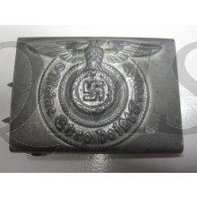 Waffen-SS belt-buckle, being a neatly: 'RzM 155/43 SS'- (= 'Assmann u. Söhne'-) marked example