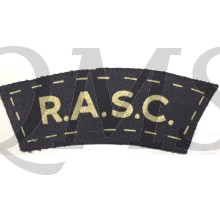 Shoulder flash Royal Army Service Corps R.A.S.C. (canvas)