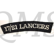 Shoulder flash 17th/21st Lancers