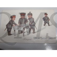 AnsichtsKarte (Mil. Postcard) Kriegsrat 1914