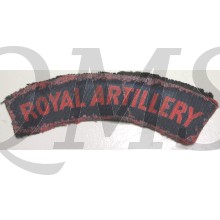 Shoulder flash Royal Artillery Regiment (canvas)