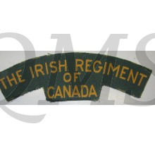 Shoulder title The Irish Regiment of Canada (canvas)