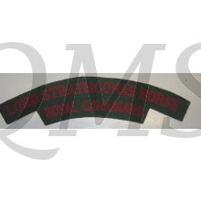 Shoulder title Lord Strathcona's Horse Royal Canada (canvas)