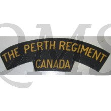 Shoulder title The Perth Regiment Canada (canvas) 