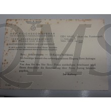 Briefkaart Arbeitseinsatz Nederland