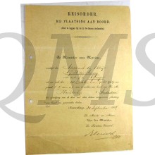 Documenten Kon Marine Adelborst der 1e klasse A.J.W. van Anrooij 1900-1910