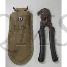 Wirecutter US  Army with carrying pouch M1938 (Draadtang US Army met kaki hoes M1938)