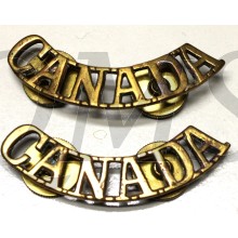 Shoulder titles CANADA (brass)