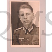 Photo (Mil. Postcard) studio portret officer 1940