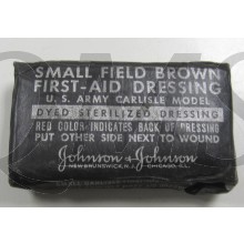 First aid field dressing brown small WW2