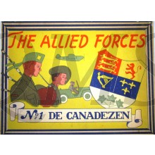 Uitklap plaat The allied Froces 1945 de Canadezen