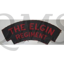 Shoulder title  The Elgin Regiment (canvas)