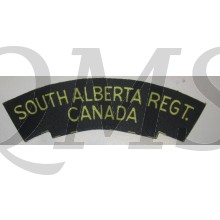 Shoulder title South Alberta Regiment 4th Canadian Armoured Division (canvas)