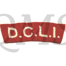Shoulder flash D.C.L.I. (Duke of Cornwall's Light Infantry)