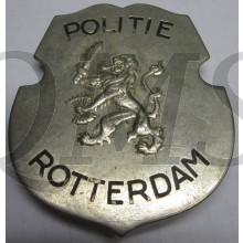 Dutch police indentification badge city of Rotterdam, with number. indentiteits embleem van de Rotterdamse politie met nummer.