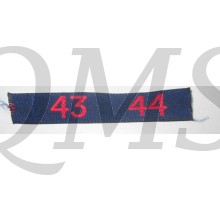 Royal Marine numerals 43/44