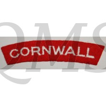 Shoulder flash Cornwall Regiment