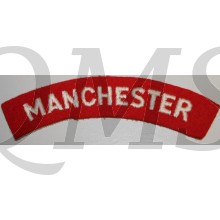 Shoulder flash Manchester Regiment