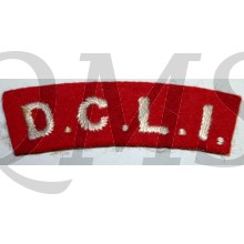 Shoulder flash D.C.L.I. (Duke of Cornwall's Light Infantry)