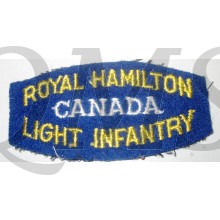 Shoulder title Royal Hamilton Light Infantry Canada 2nd Canadian Division