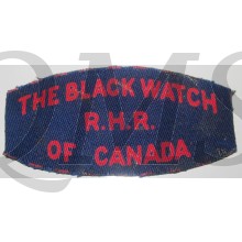 Shoulder title The Black Watch R.H.R. of Canada, 2nd Canadian Division