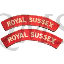 Shoulder flashes Royal Sussex (canvas)