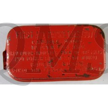 US Army first aid tin with Sulfanilamide (ORANGE)