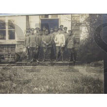AnsichtsKarte (Mil. Postcard) photo 1916 group officers posing