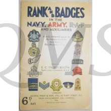 Ranks and Badges in the Navy, Army, RAF and Auxiliaries, 1940 published