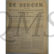 Krant de Bedoek, Orgaan van Korps Militaire Politie Koninklijke Marechaussee no 89 10 sept 1948