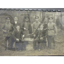 AnsichtsKarte (Mil. Postcard) 4x manschaften aufs Wiedersehn 1916