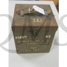 Kist No 1 lampen WS 19 (Case No 1 Spare Valves WS19)
