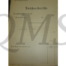 WH Anschreibeliste der Nebenzahlstelle for Wehrsold