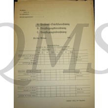 Heer Personal-Stärkeberechnung/Verpflegungsberechnung/Verpflegungsabrechnung 1944
