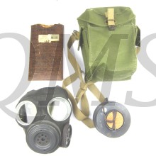 British Army lightweight gas mask and Haversack bag.
