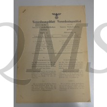 Verordeningenblad voor het bezette Nederlandsche gebied no 10 (Verordnungsblatt fur die besetzten Niederlandische Gebiete)