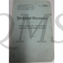 Personals ausweiss fùr Ruhrgebiet (Pass for Allied occupation of the Rhineland)