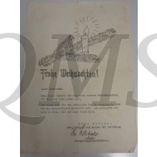 Brief HitlerJugend Frohe Weinachten Bann 263 Teutoborg
