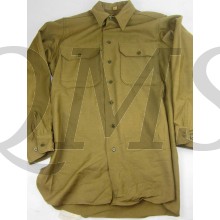 Shirt, Flannel, O.D. EM Coat Style (Overhemd manschappen WW2)