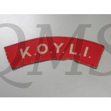 King's Own Yorkshire Light Infantry (K.O.Y.L.I.)
