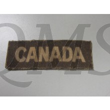 CANADA shouldertitle canvas