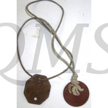 Identity (dog) tags Sapper H. Woodside Engineers CDN