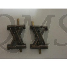 set of two brass coloured numerals  XV for shoulderboards Heer